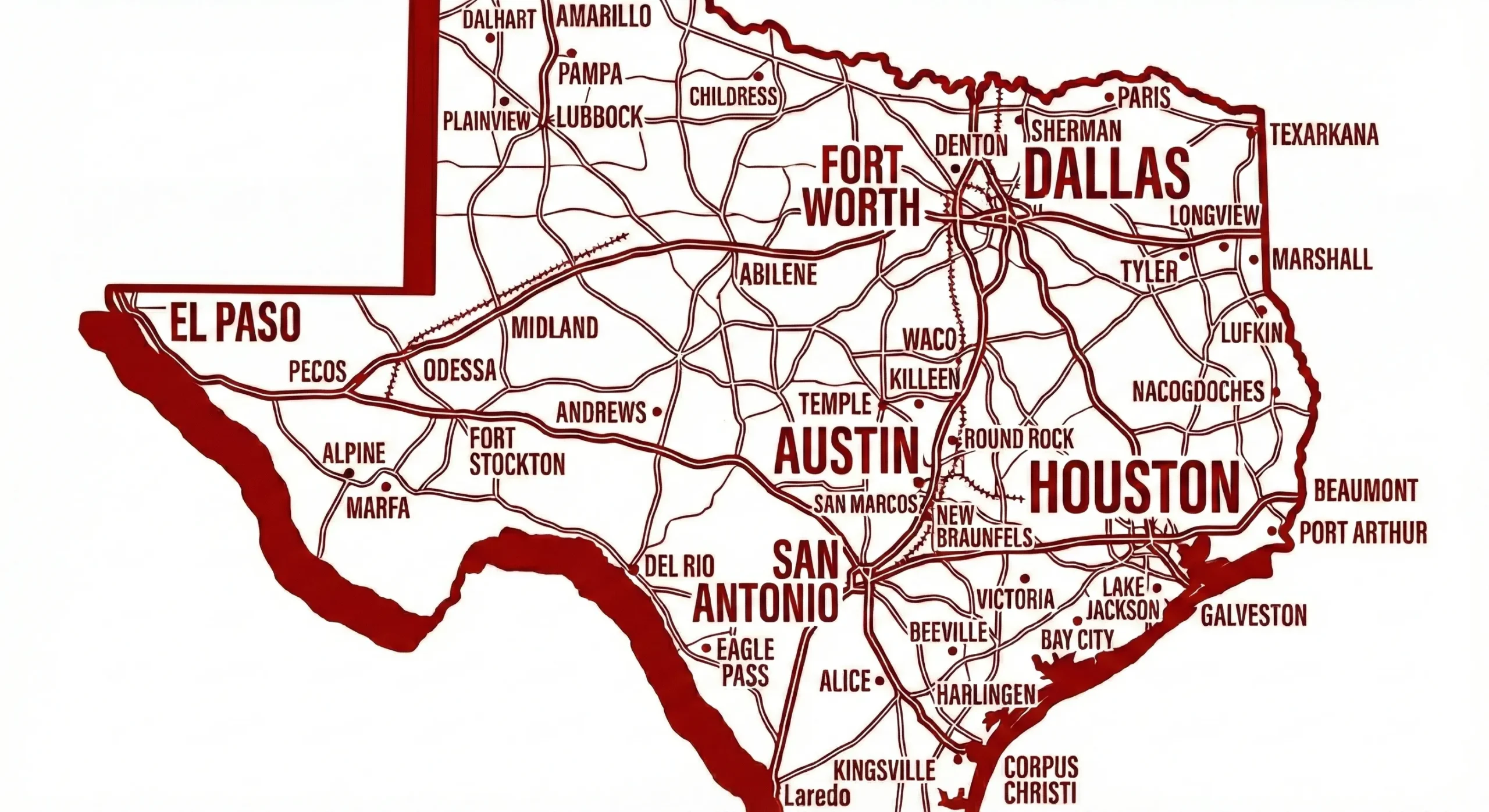 Texas map
